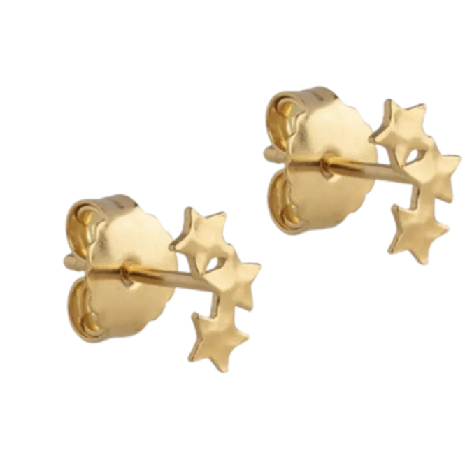 Hovedbilde ENAMEL Studs gold, Organic star
