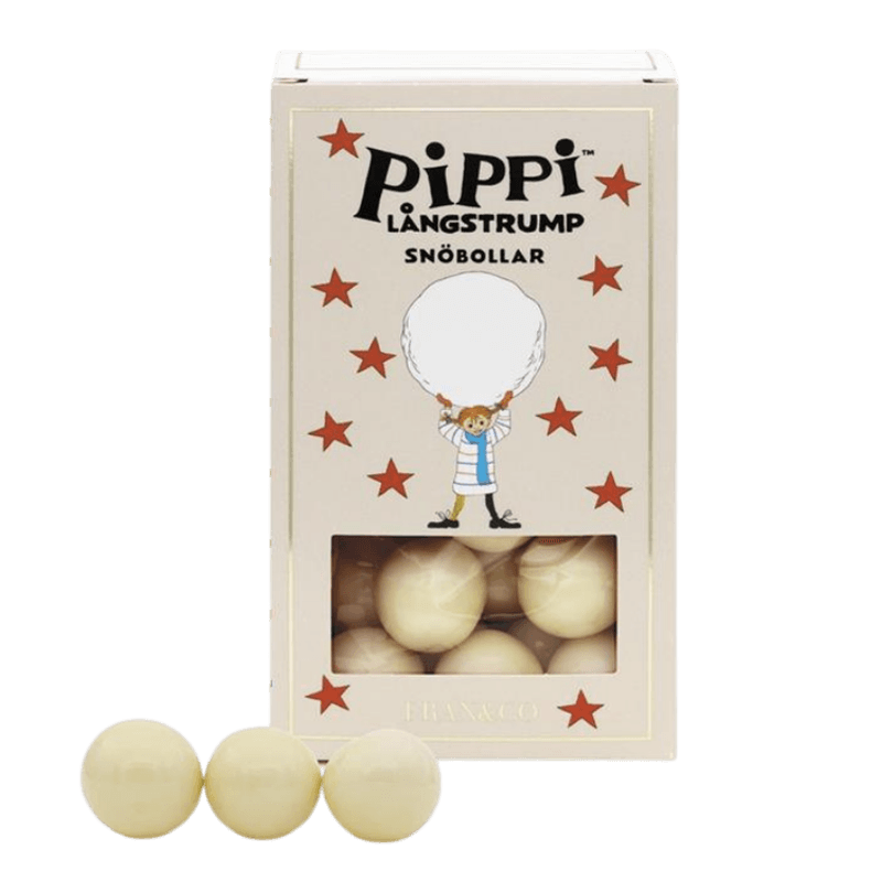 Pippi Snøballer - maiskuler med hvit sjokolade