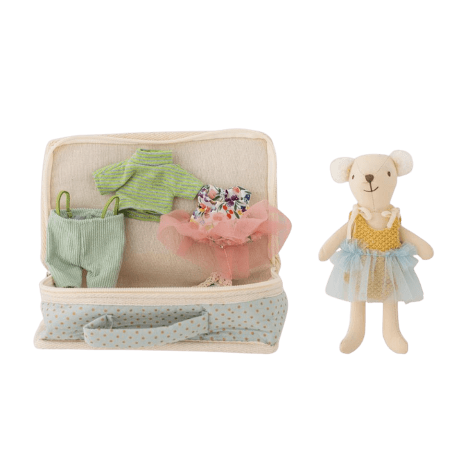Hovedbilde Lara Dukke med koffert, Bloomingville MINI