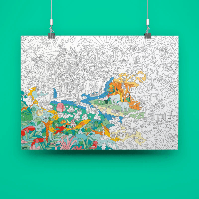 Tegneplakat L - Jungel