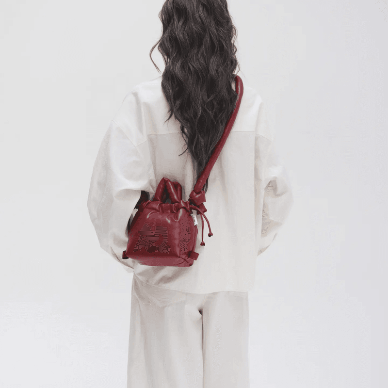 Micro Ona Vegan Leather - Cherry red