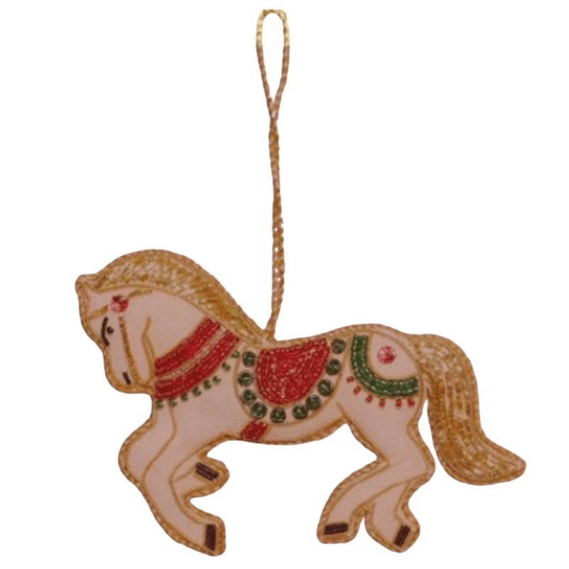 Håndlavet ornament, Hest i sprang