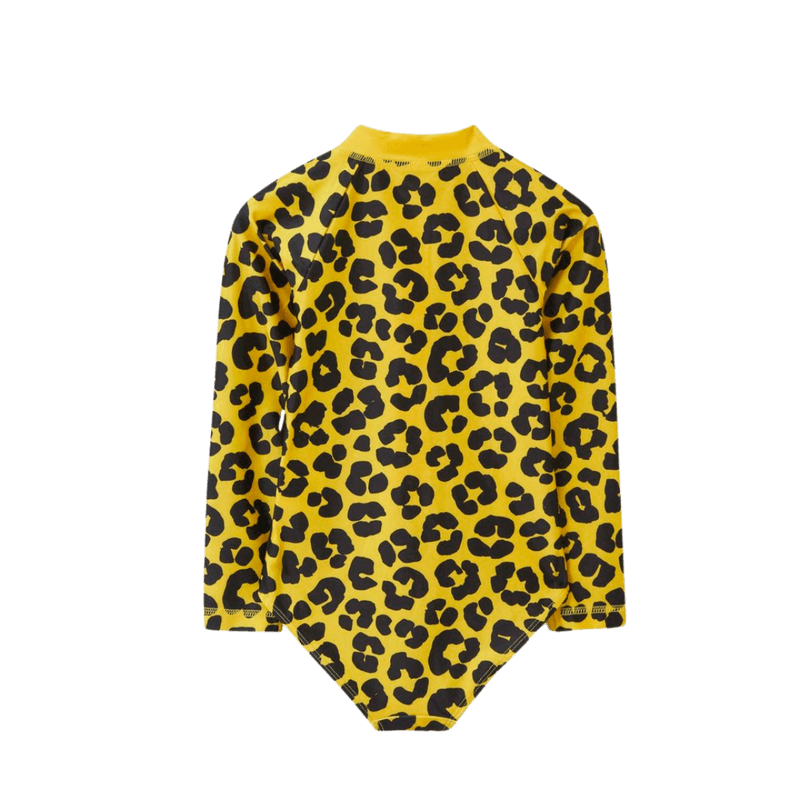 Leoparden Dash - langermet badedrakt