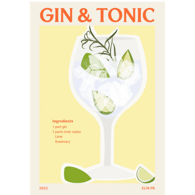 Hovedbilde Elin PK Elin PK Gin & Tonic II Poster
