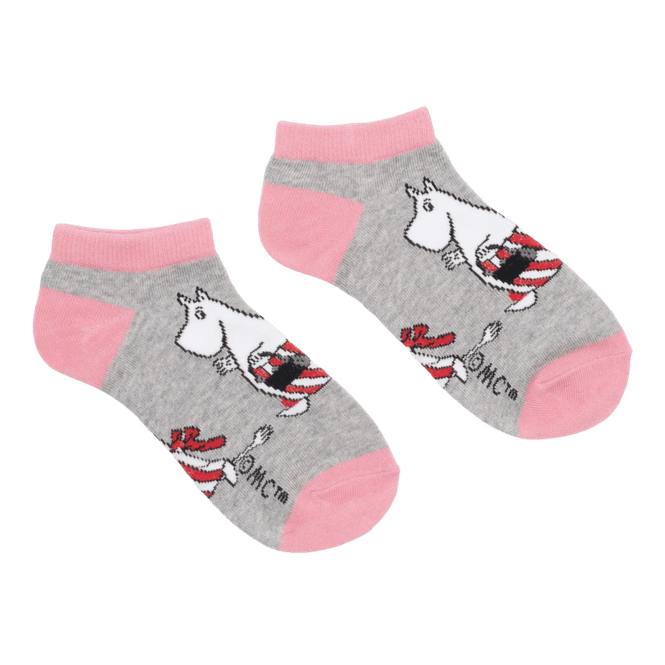 Hovedbilde Moomin ankelsokker mummi mamma - Grå/rosa