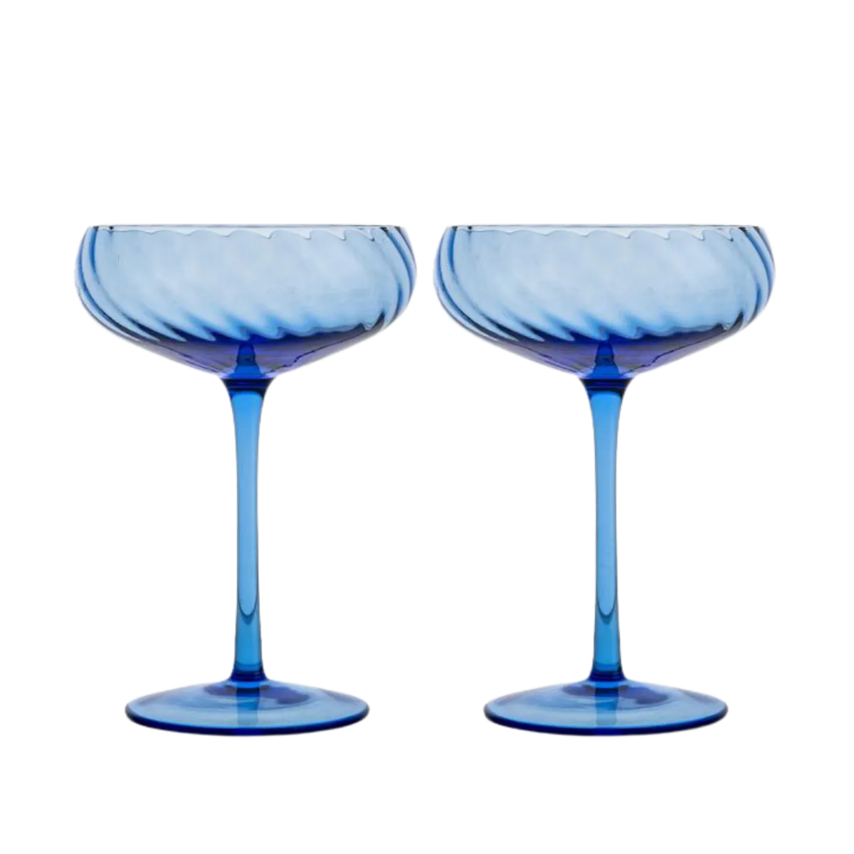  Champagne glass Opacity, 2-pk - blue