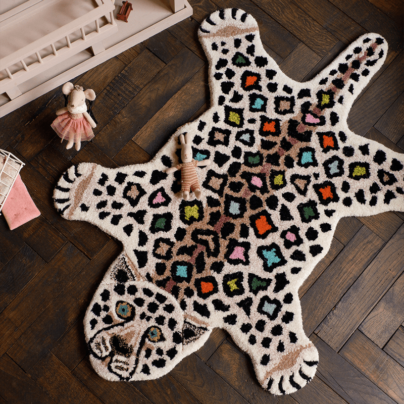 Disco Leopard Rug Small