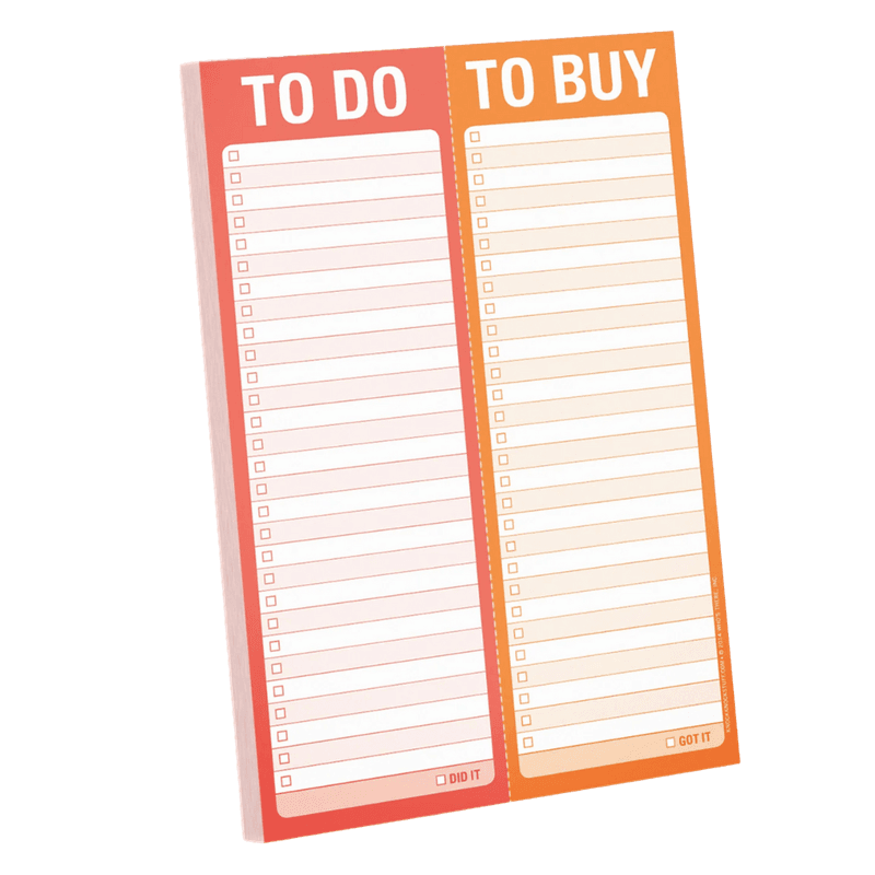 To Do / To Buy - notatblokk Knock knock