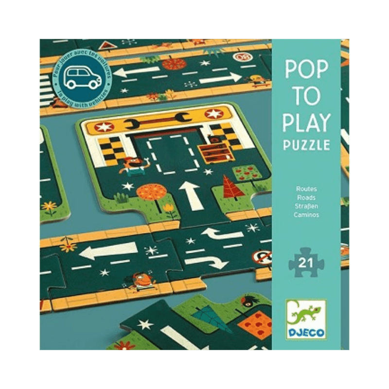 Bilbane - gulvpuslespill