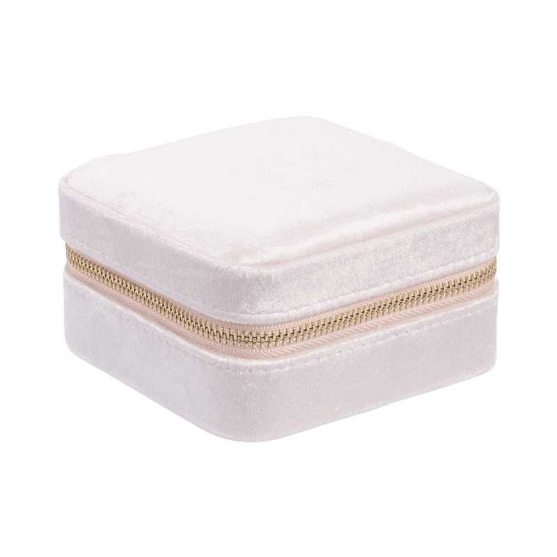 Smykkeskrin Mini - Velvet sparkled pale rose 