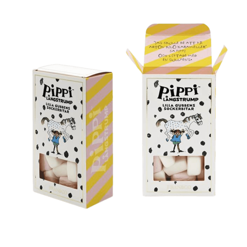 Pippi Lilla Gubbens sukkerbiter - vanilje og jordbær