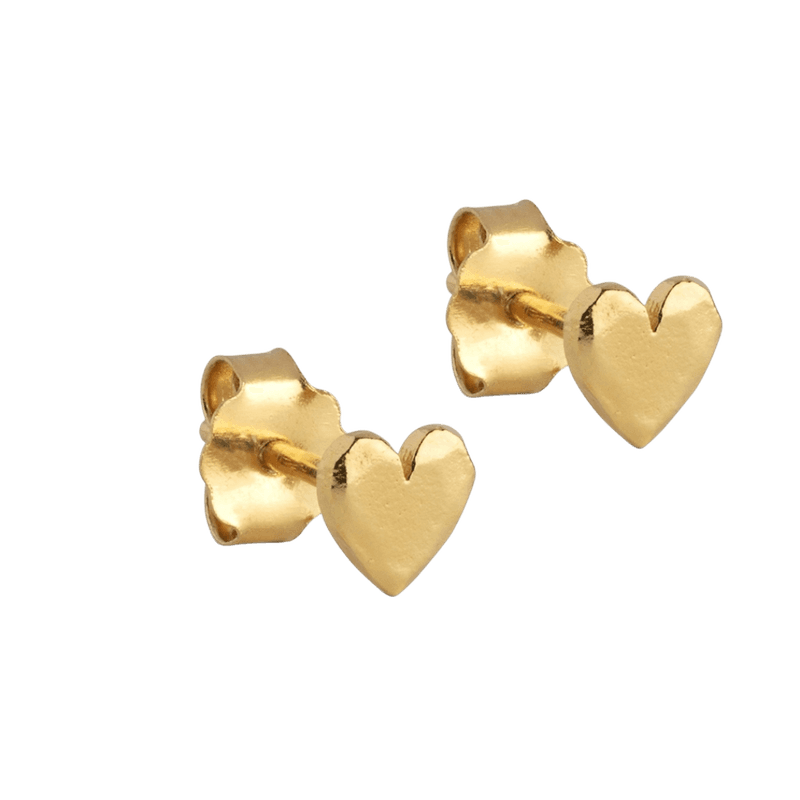ENAMEL Studs gold, Heart