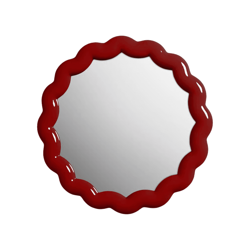 Mirror zigzag burgundy