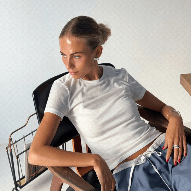 Ribbed Earrings Silver