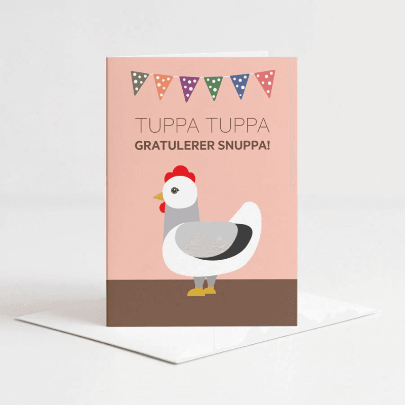 Kort - Tuppa tuppa, gratulerer snuppa