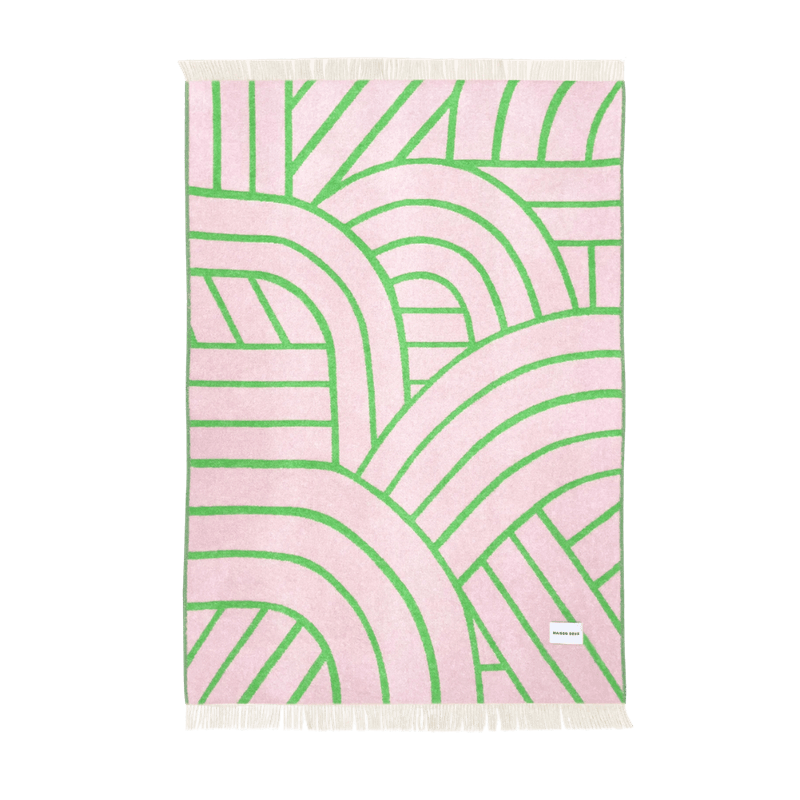 Lines ullpledd -  Pink Apple 