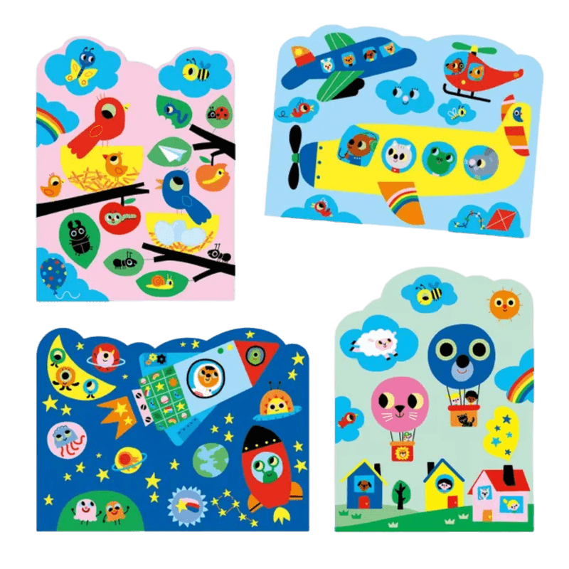 Magisk fargelegging med fly