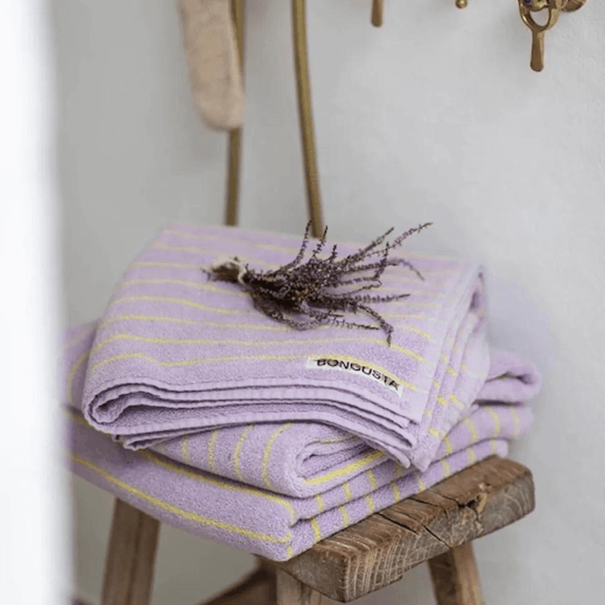 Hovedbilde Naram håndkle - Lilac & neon yellow