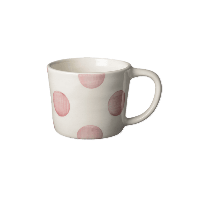 Hovedbilde Capri Cappuccino krus - Rosa prikker