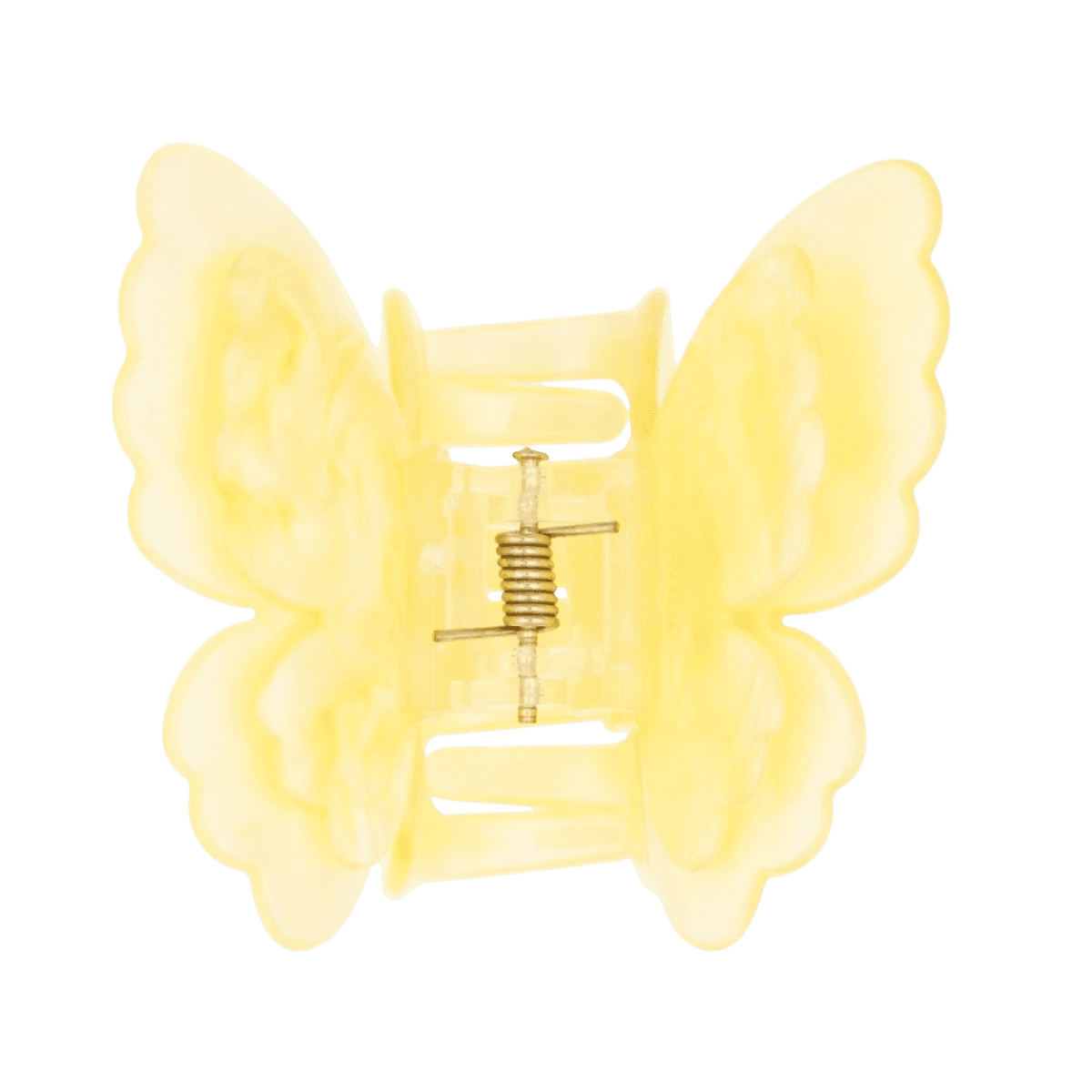 Butterfly hårklipe - pale yellow