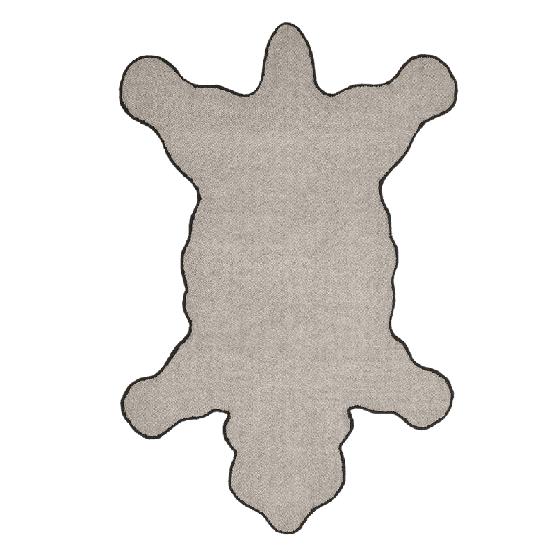 Blooming Black Bear Rug Large 