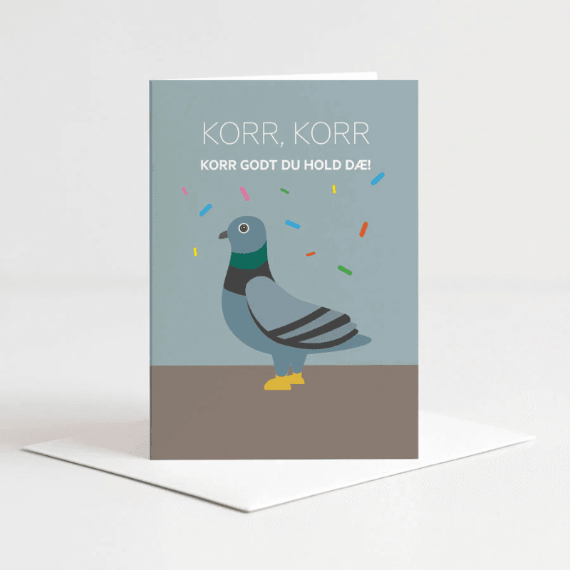 Kort - Korr godt du hold dæ, blå