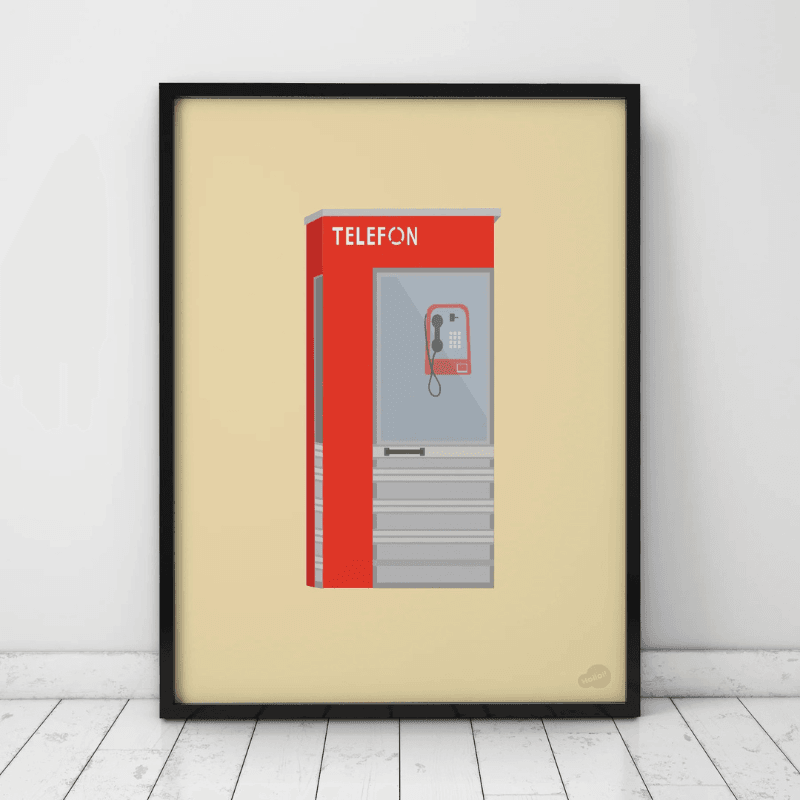 Poster - Telefonkiosk