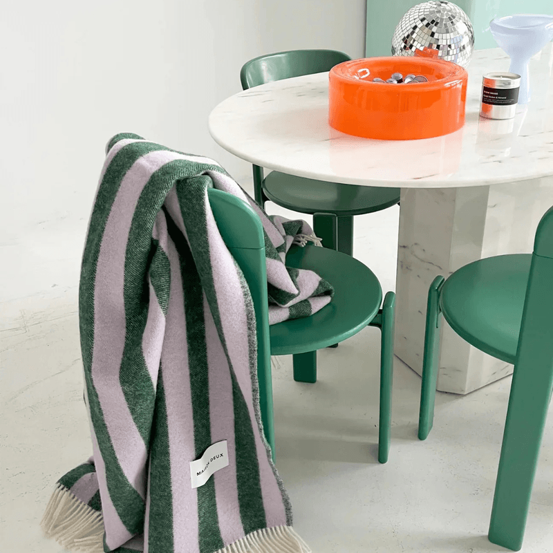 Candy Wrap ullpledd - Lilla / Grønn 