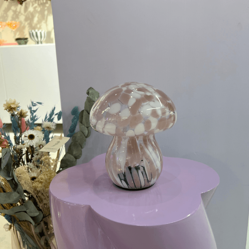Lampe Mushy - chips rosa/hvit