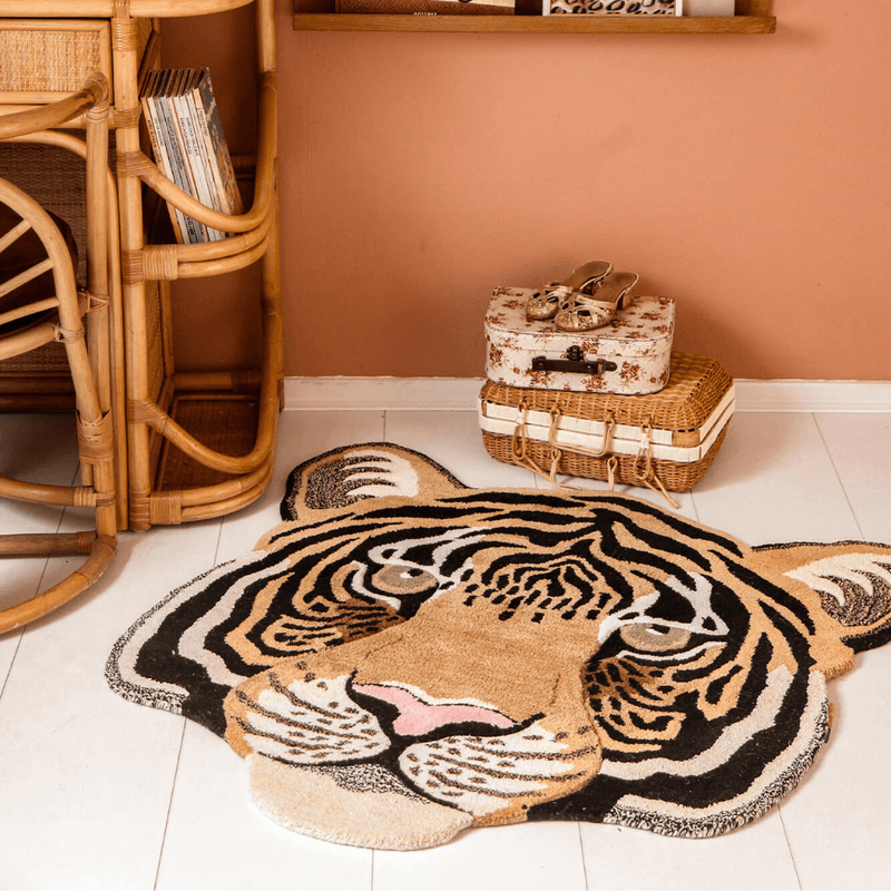 Rajah Tiger Head Rug Large* FORHÅNDSBESTILLING