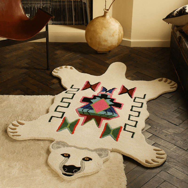 Kasbah Polar bear Rug large