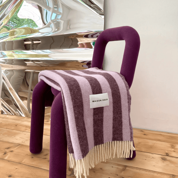 Hovedbilde Candy Wrap ullpledd - Lilla / Aubergine