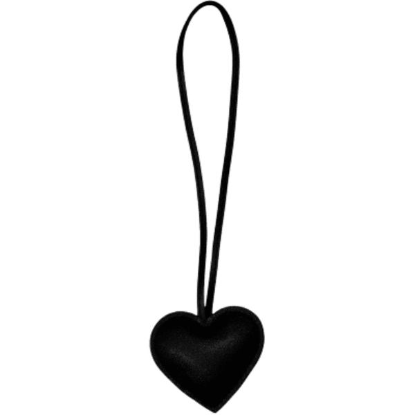 Hovedbilde Hjerte bag charm - Black
