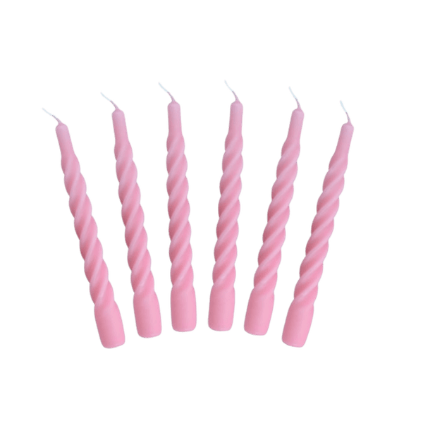 Hovedbilde Candles with a twist - Matt rosa 1stk