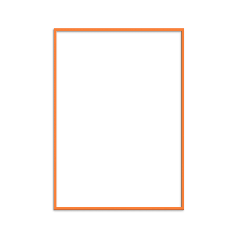 Ramme i eik - Oransj