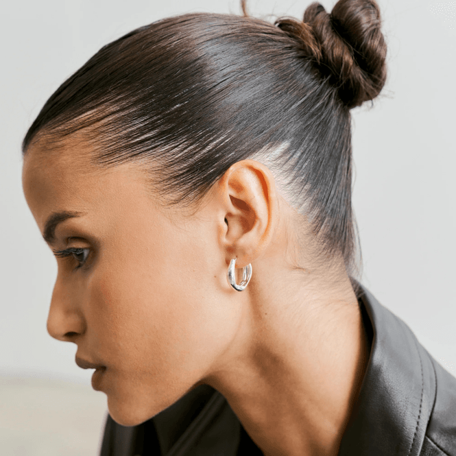 Hovedbilde Wavy Hoops Silver