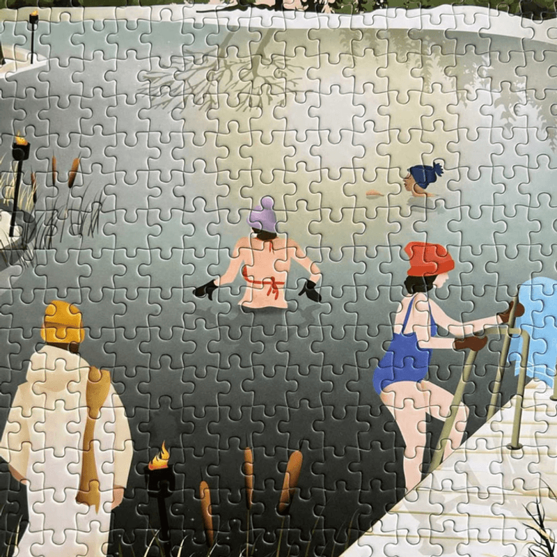 SAUNA BY THE LAKE Puslespill – 1000 brikker
