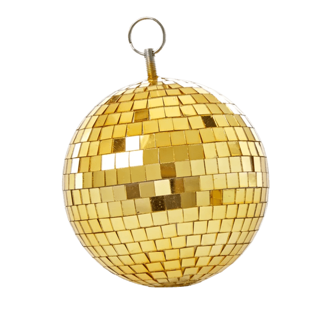 Hovedbilde Diskokule medium - Gull