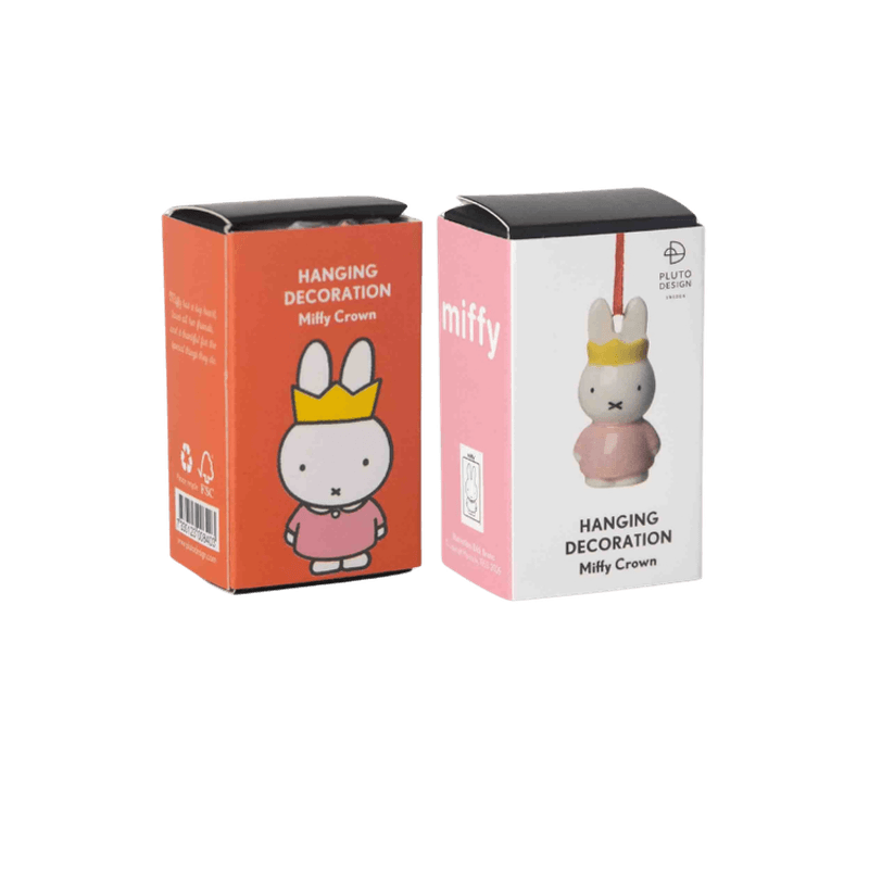 Miffy med krone - julepynt i Keramikk