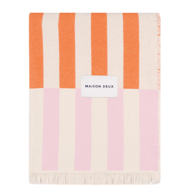 Hovedbilde Tiles Blanket Pink Carrot - 100 % bomull