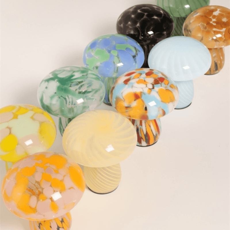 Lampe Mushy - lys blå