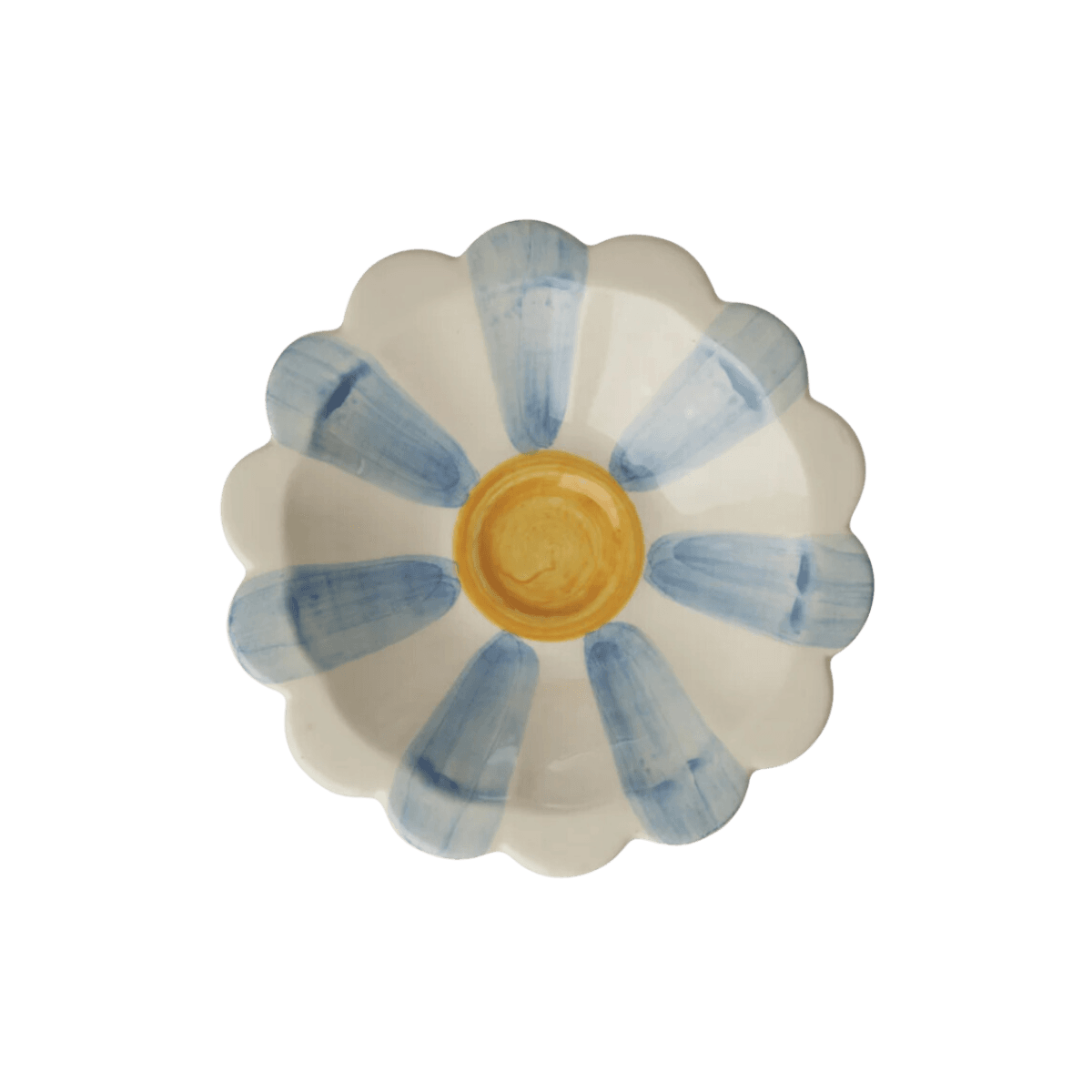 Keramikk skål - Håndmalt, blomster