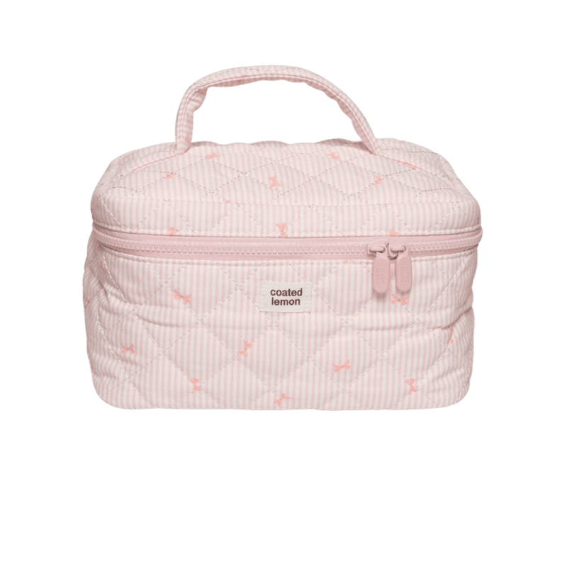 Toalettmappe - Rosa Stripete XL