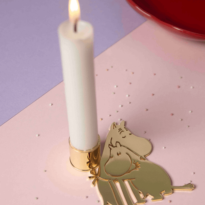 Hovedbilde Lysestake Mummi Love – Gull