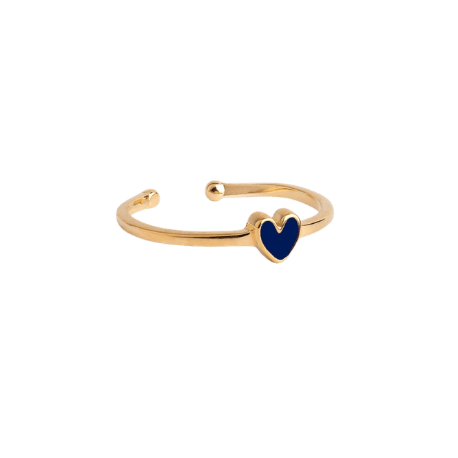 Hovedbilde ENAMEL Amore gull ring - Indigo
